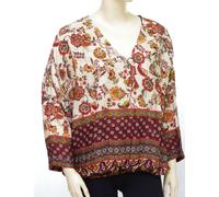 DESIGUAL BLUS SENA 19WWBW70 women's tunic blouse 3007 burgundy size M
