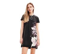 Desigual Camiflo Floral Mini Tshirt Dress 23WWVK67 Black