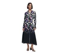 Desigual Camisero Acrilica Gradient Floral Midi Shirt Dress 25WWVW11