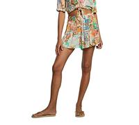 Desigual Creta Beach Shorts Vintage Hawaii Postcards SS21 RRP£54 Style 21SWMW16 White