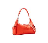 Desigual Women's Half Logo 24 New Accessories PU Shoulder Bag, Orange, One Size