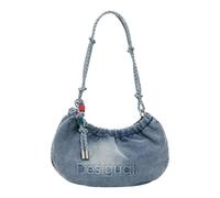Desigual cross body bag shoulder bag Half Logo Denim Waverly Bag Denim Raw blue-grey