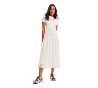 Desigual Darling White Maxi Dress with Lace Skirt 23WWVKA8