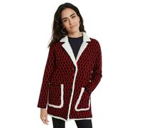 Desigual Denver Womens Winter Knit Coat Red L