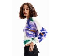 Desigual Ebro Out of Focus Purple Floral Jumper 23WWJF04