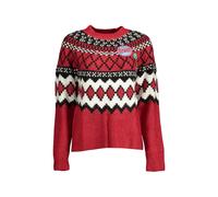 Desigual Fair Isle patch-detail sweater - Red XL
