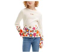 Desigual Girl's Knit T-Shirt Long Sleeve, White, 14 Years