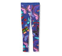 Desigual Girl's Legging_tarta Leggings, Blue, 13-14 Years UK