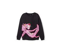 Desigual Girl's Sweat_2006 Dark Grey Sweater, Black, M