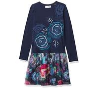 Desigual Girl's Vest_Chihuahua Casual Dress, Blue, 7/8