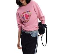 Desigual Heart & Bead Design Charlotte Sweatshirt 26SWSK14 Red