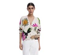 Desigual Vania Cream Floral Cardigan 25SWJF34
