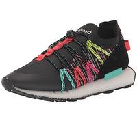 Desigual Jogger Sock Etnic Black Multicoloured Strap Trainers 23SSKK03