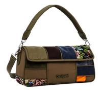 Desigual Khaki Atrevido Bamba Phuket Patchwork Bag