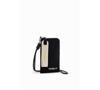 Desigual L Nylon Phone Pouch, Black, 24SAYY03, Accessories Nylon Others