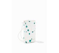 Desigual L Woven Droplets Phone Pouch, White, 24SAYP08, Accessories Pu Others