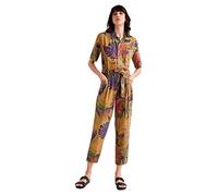 Desigual Lara Khaki Tropical Jumpsuit 22SWPW18
