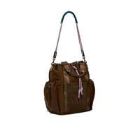 Desigual leisure backpack Neo Grunge Globe Nylon Backpack Brown