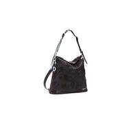 Desigual leisure backpack shoulder bag Jersey 2.0 Stencil Flocado Mini Backpack Chocolate dark brown