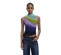Desigual Lola Gradient Tulle Sleeveless Tshirt 25WWTK18 Red