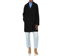Desigual , Chic Black Wool Blend Coat ,Black female, Sizes: XL, L