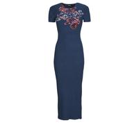 Desigual Long Dress BOTANICAL LACROIX in Marine EU L