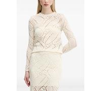 Desigual long-sleeve cut-out sweater - Neutrals XS-S-M-L