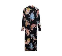 Desigual Melted Paisley Ribbed Midi Dress Designed by Mr. Christian Lacroix 25SWVK31 Black