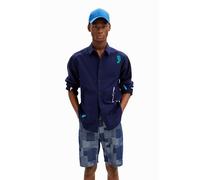 Desigual Men's Cam_ian T-Shirt, Blue, XXL