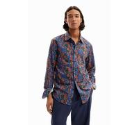 Desigual Men's Cam_jereth T-Shirt, Blue, S