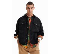 Desigual Mens Denis Katana Jacket Black Print XXL