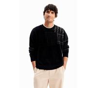 Desigual Men's Jesr_Alessandro Sweater, Black, M