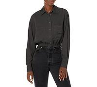 Desigual Men's Shirt Long Sleeve T, Black, Medium