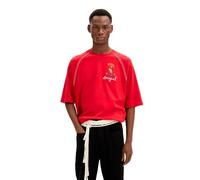 Desigual Men's Ts_Marcos T-Shirt, red, Collar Size: 17.5