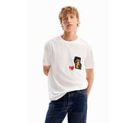 Desigual Men's ts_Neil T-Shirt, White, XXL