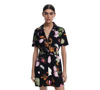 Desigual Monica Floral Utility Shirt Dress 25SWVW13 Black