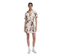 Desigual Monica Floral Utility Shirt Dress 25SWVW13 White