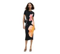 Desigual Montana Contrast Flower Short Sleeve Dress 26SWVK26 Black