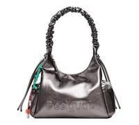 Desigual Montville Half Logo Shoulder Bag Brushed Silver