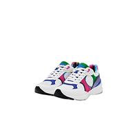 Desigual Moon Patch Flowers White Multicoloured Running Trainers 23SSKP34