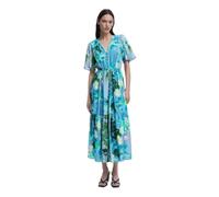 Desigual Nancy Aqua Floral Midi Shirt Dress 25SWVW18