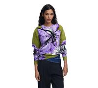 Desigual Orquidea Lacroix Green & Purple Flower Jumper by Mr Christian Lacroix 25WWJF42