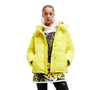 Desigual Padded Estocolmo Coat with Detachable Hood 22WWEW18 Yellow