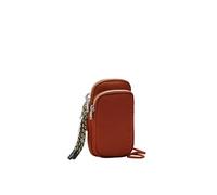 Desigual phone pouch Half Logo SS24 Delphine Phone Bag Leather West brown