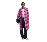 Desigual Pink Check Tartan Coat 25WWEW15