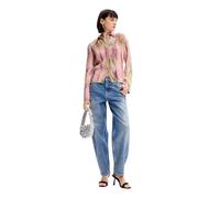 Desigual Pink Watercolour Effect Shirt 24WWBW14