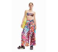 Desigual Puerto Escondido Tropical Beach Trousers 23SWMW08 White