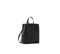 Desigual S Embroidered Backpack, Black, One Size, Accessories Pu Backpack Mini