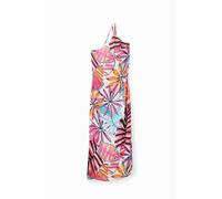 Desigual Salinas Asymmetric Tropical Beach Maxi Dress 23SWMW06 Multicoloured