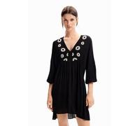 Desigual Seneca Floaty Black Boho Dress 23WWVW69